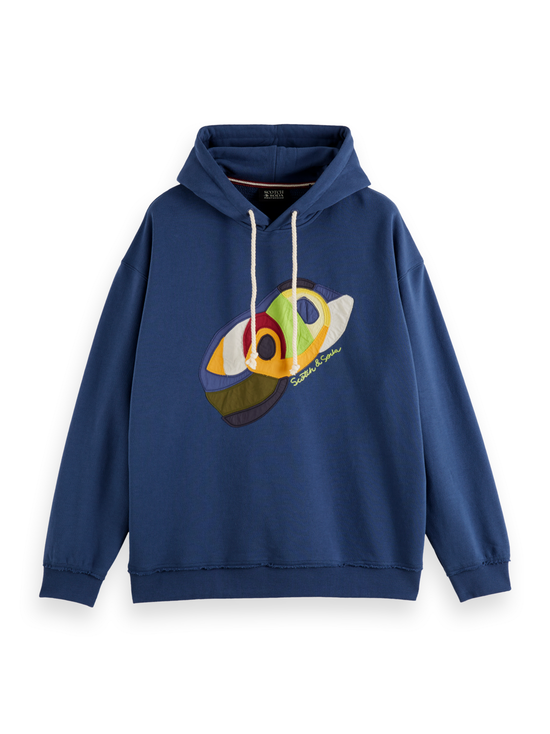 Loose-Fit Applique Artwork Hoodie