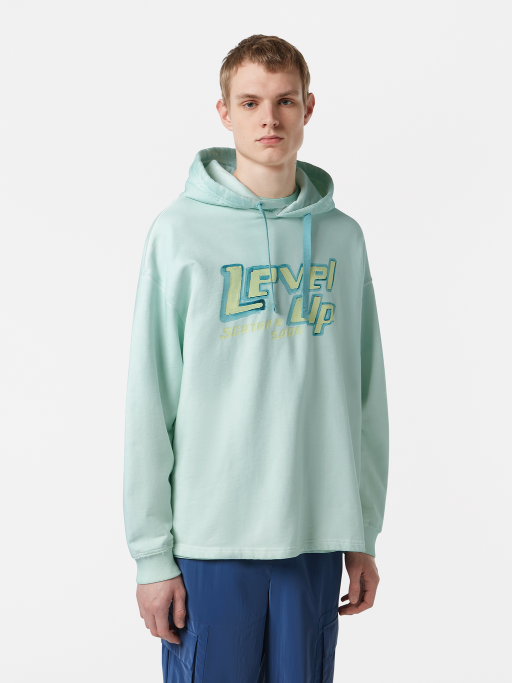 Loose Fit Garment-Dyed Hoodie