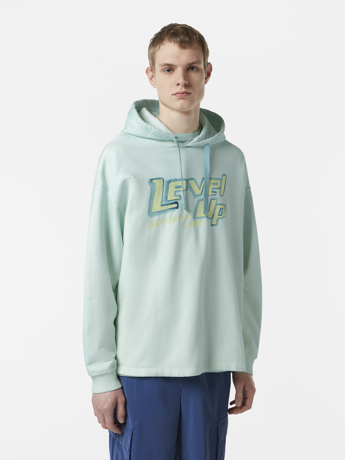 Loose Fit Garment-Dyed Hoodie
