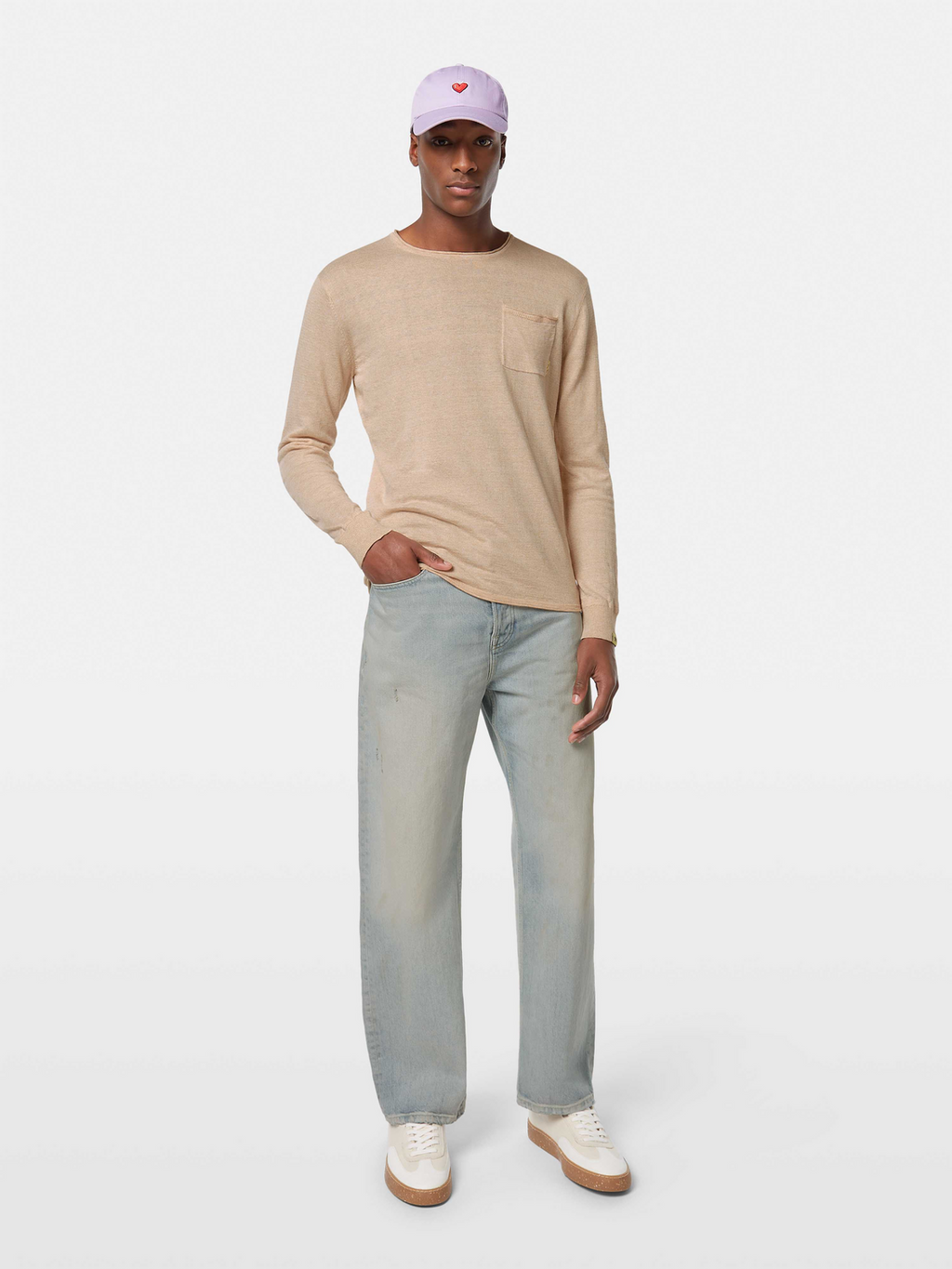 Linen-Blend Jumper