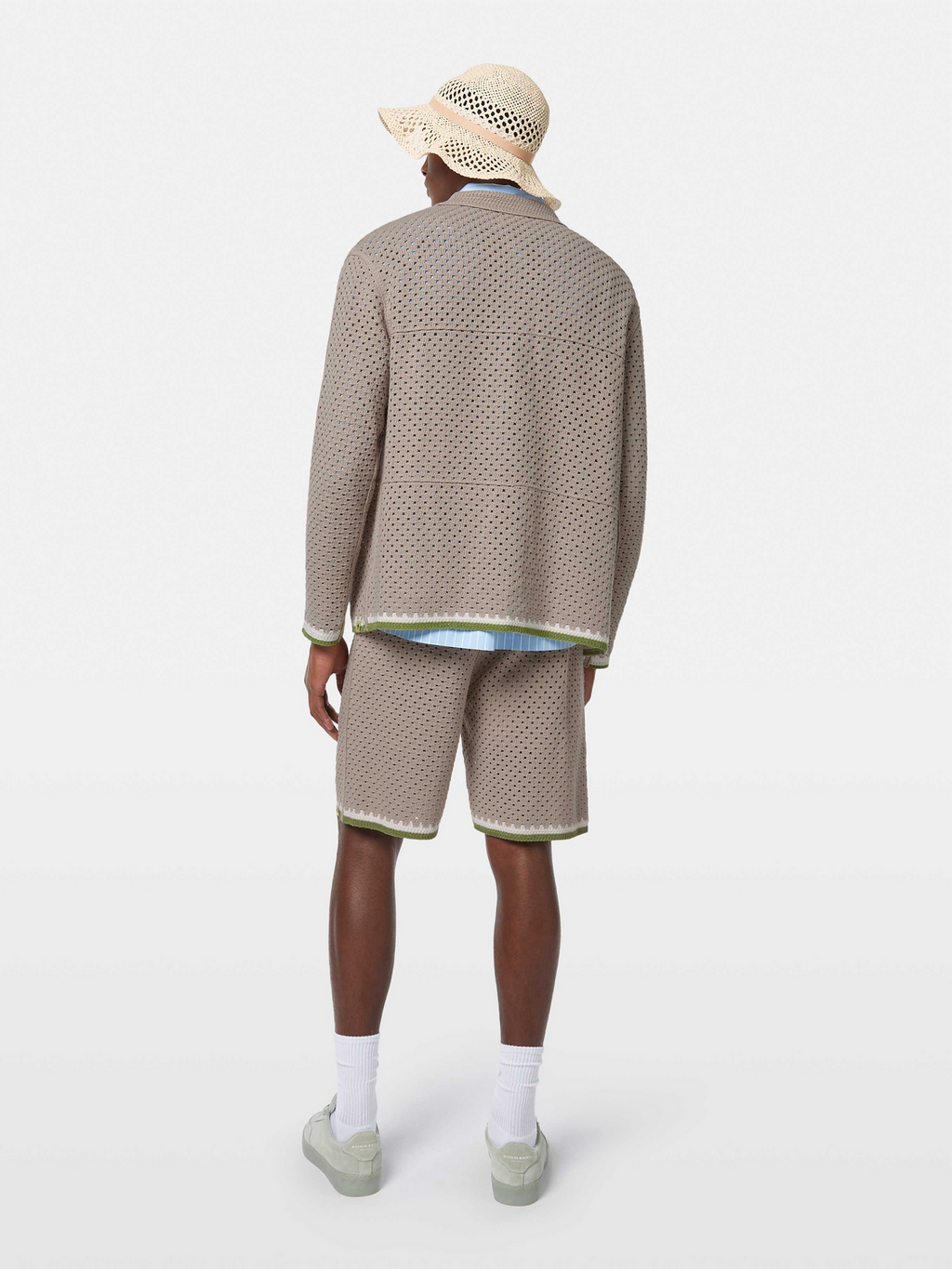 Crochet Long-Sleeve Shirt