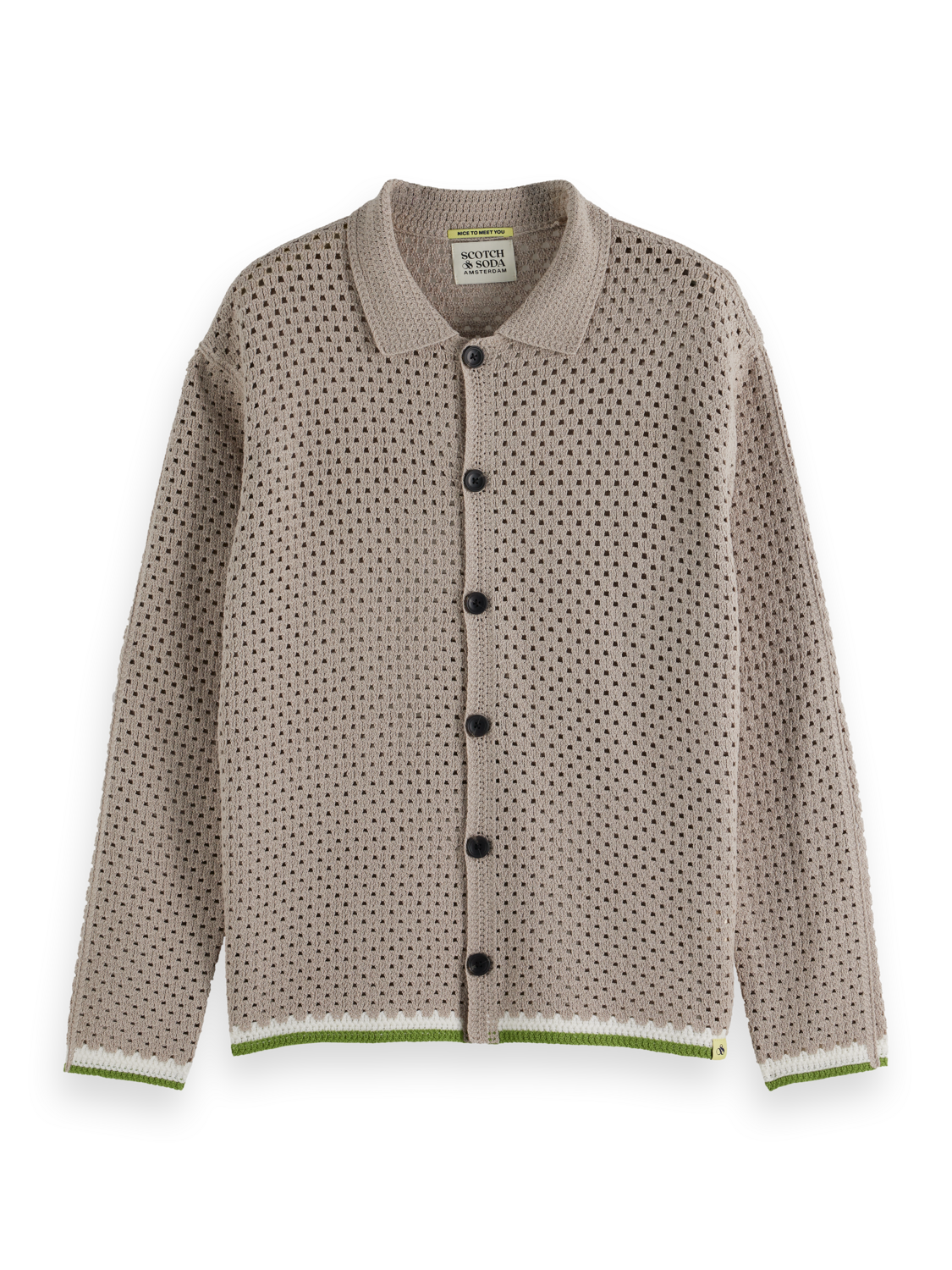 Crochet Long-Sleeve Shirt