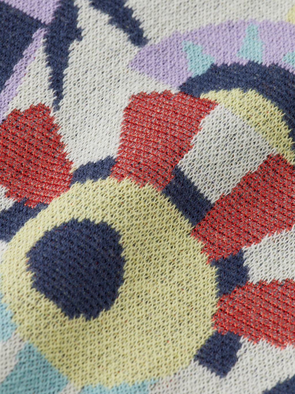 Jacquard Knit Short-Sleeved Shirt