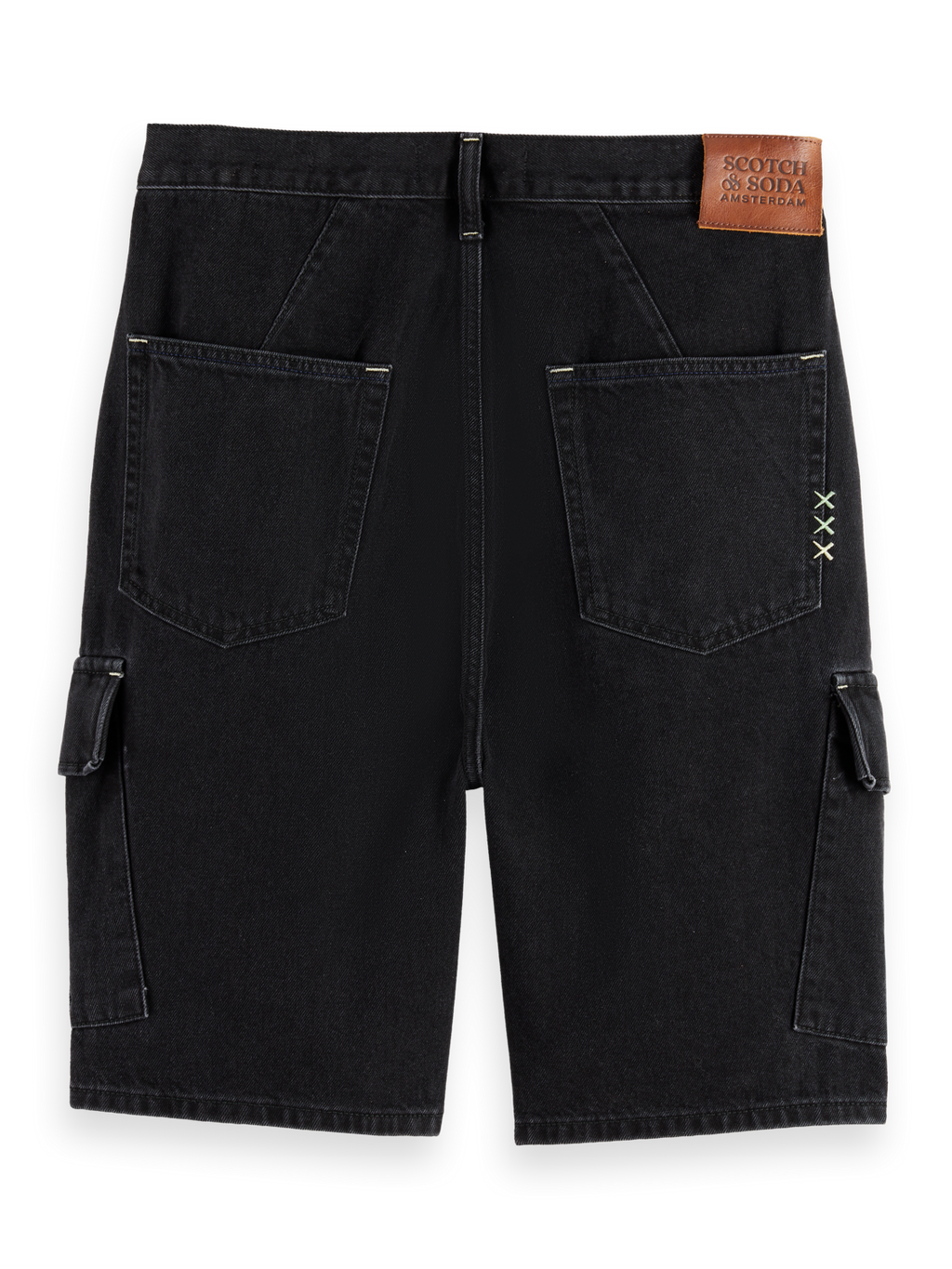 The Strand Loose Denim Cargo Short | Black Buzz