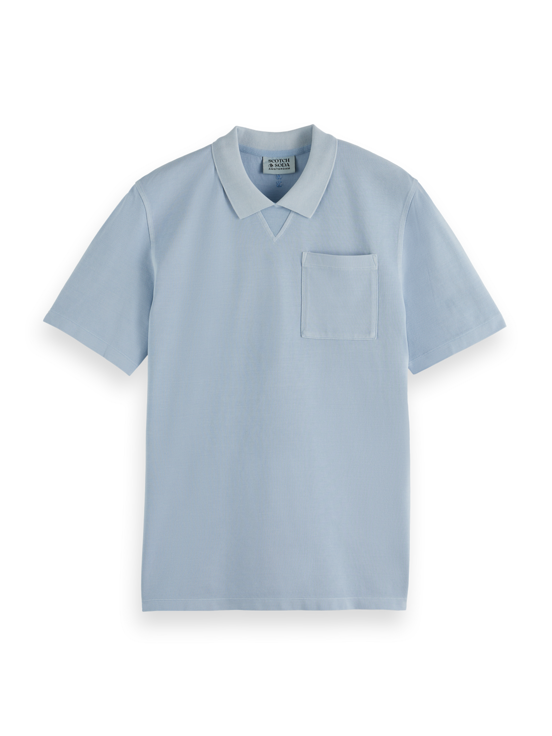 Washed Chest Pocket Relaxed-Fit Polo