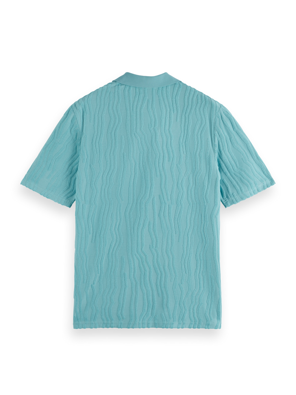 Jacquard Cotton Terrycloth Relaxed-Fit Polo