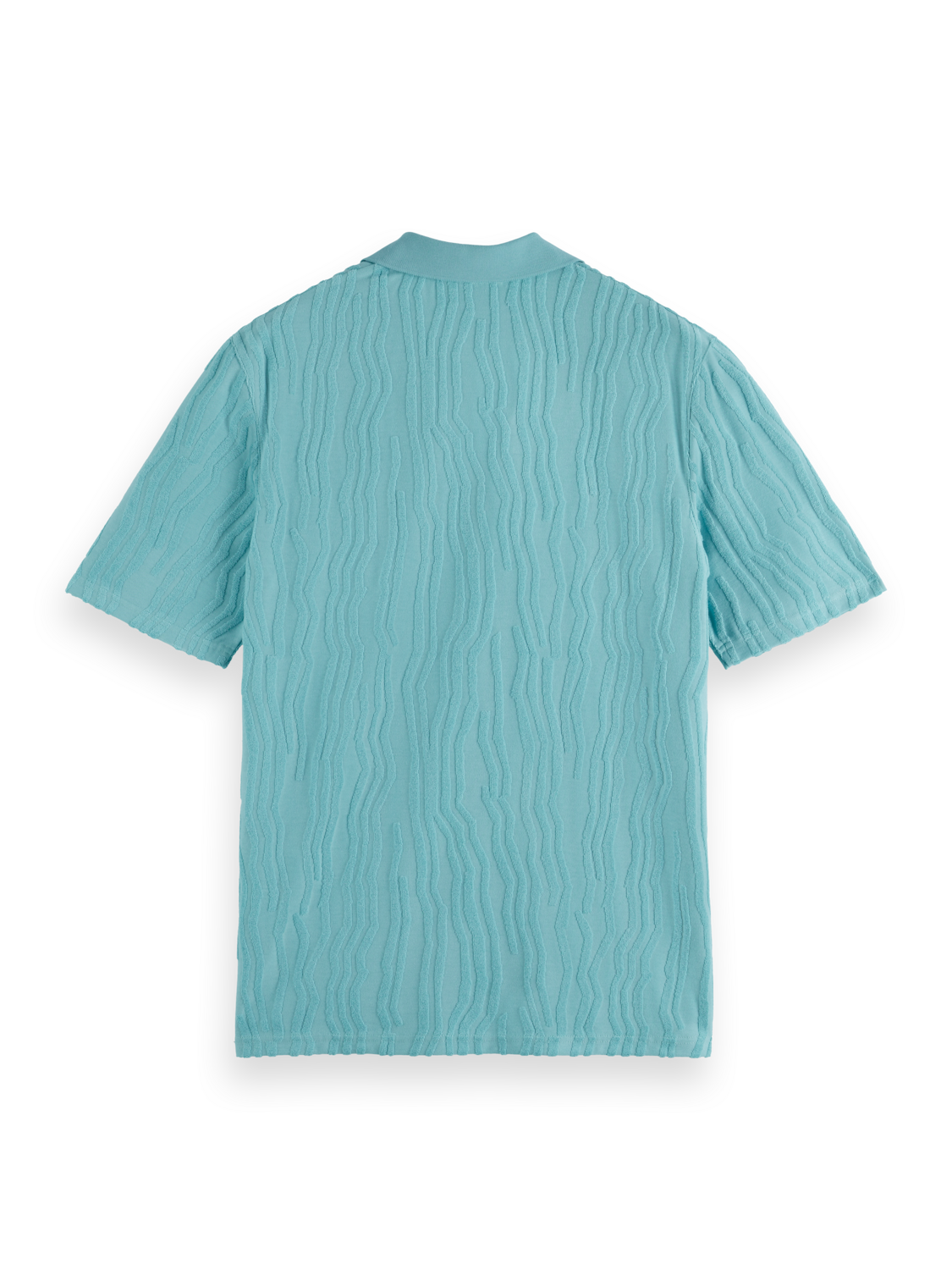 Jacquard Cotton Terrycloth Relaxed-Fit Polo