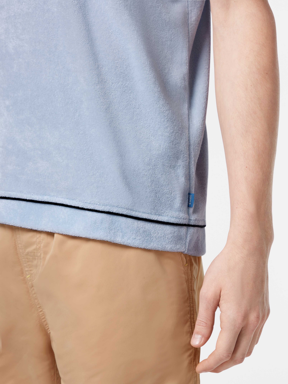Terrycloth Contrast Detail Relaxed-Fit Polo