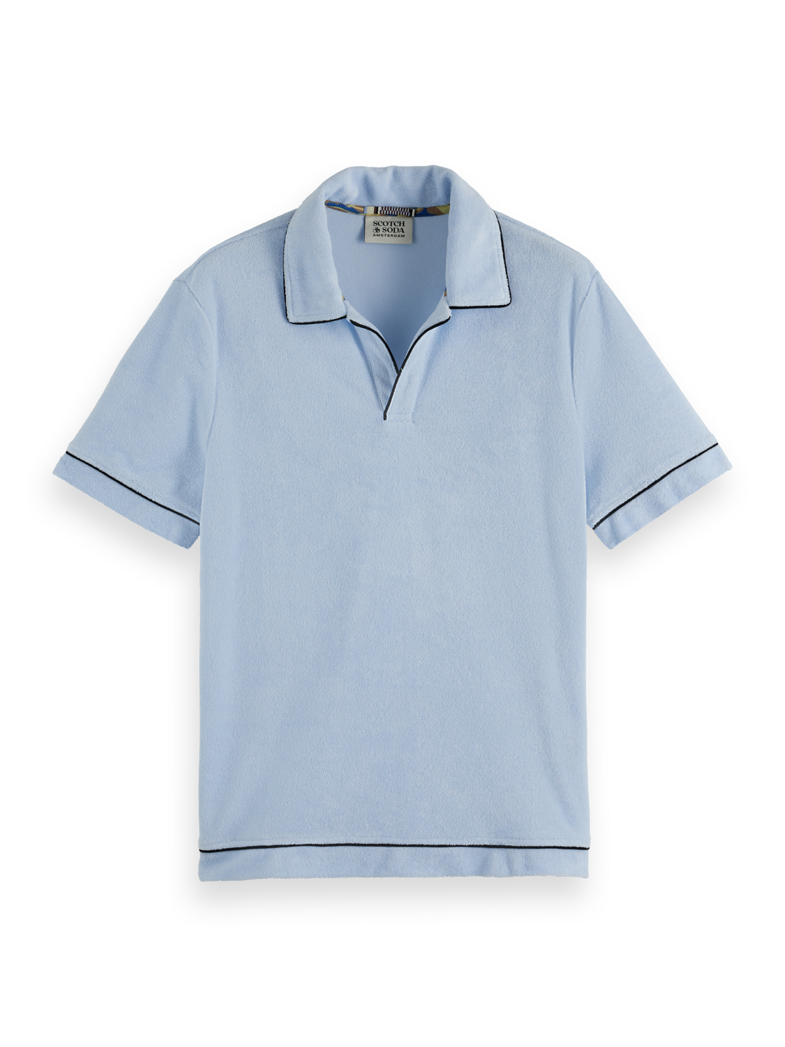 Terrycloth Contrast Detail Relaxed-Fit Polo