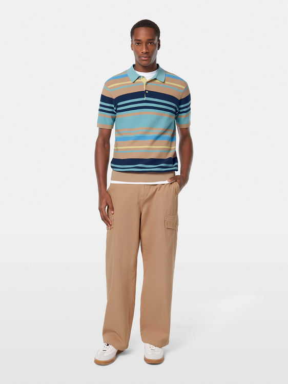 Structured Knit Regular Fit Polo
