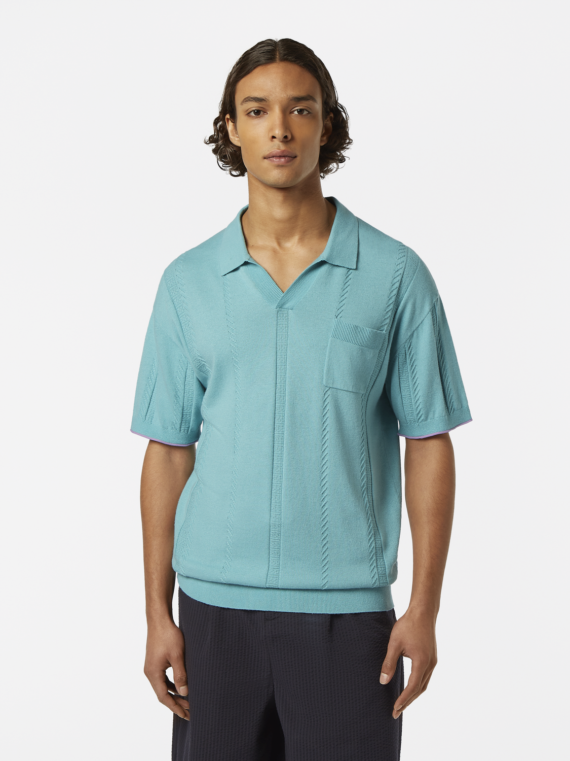 Relaxed Fit Knit Polo