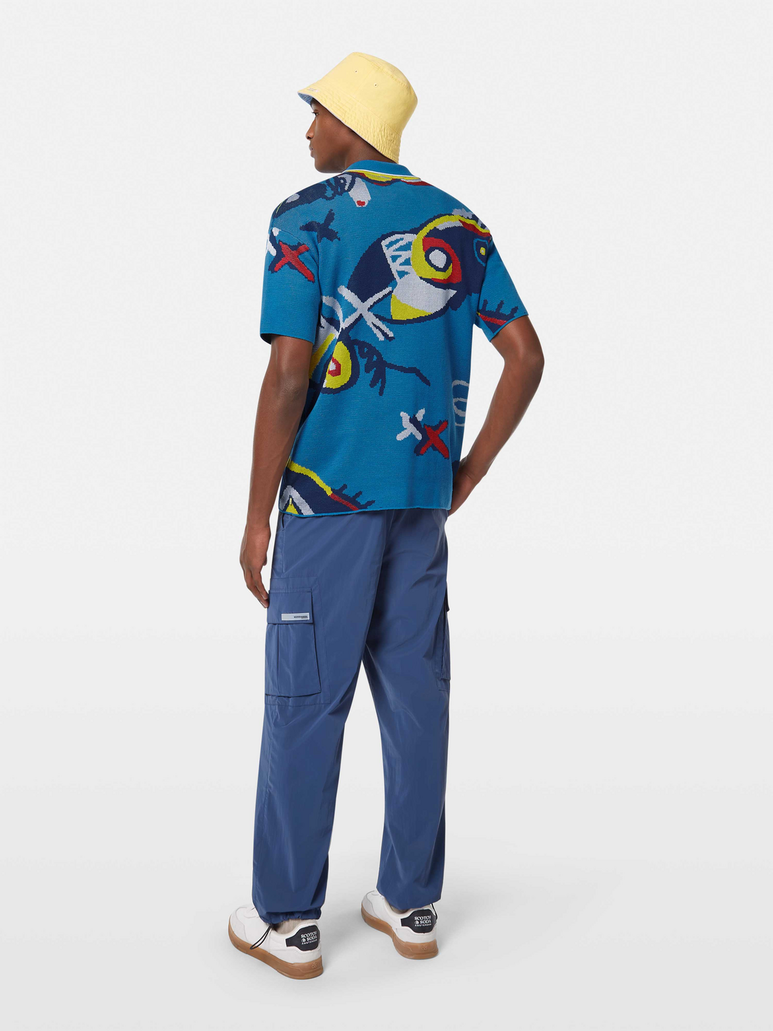 Abstract Island Crochet Polo