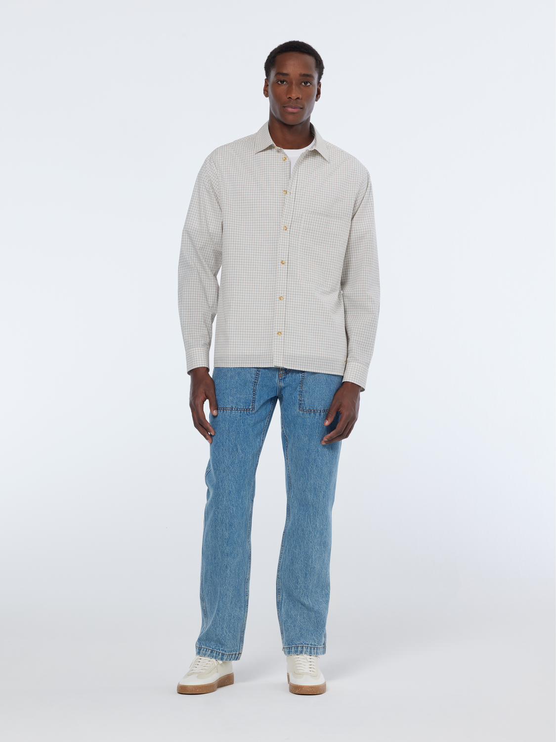 Relaxed Fit Yarn-Dyed Micro-Check Shirt – Scotch & Soda Relaxed Fit Yarn-Dyed Micro-Check Shirt – Scotch & Soda
