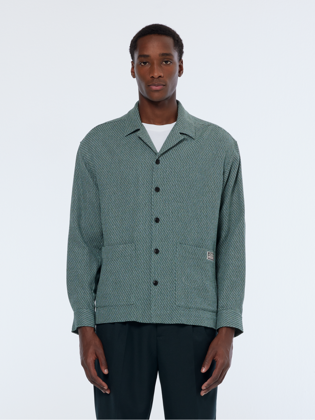 Relaxed Fit Structured Overshirt