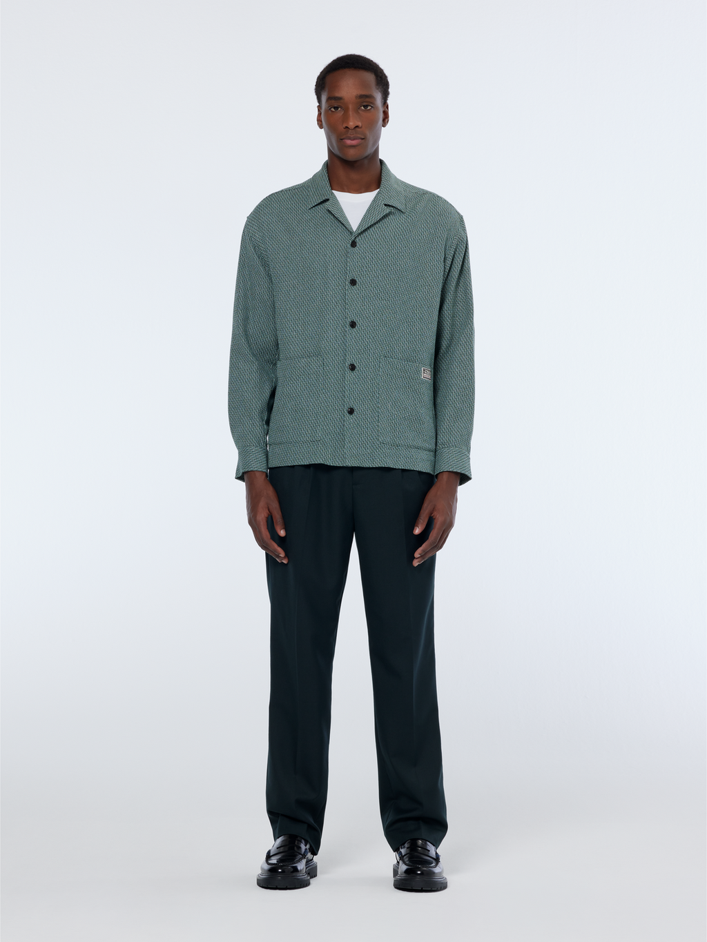 Relaxed Fit Structured Overshirt