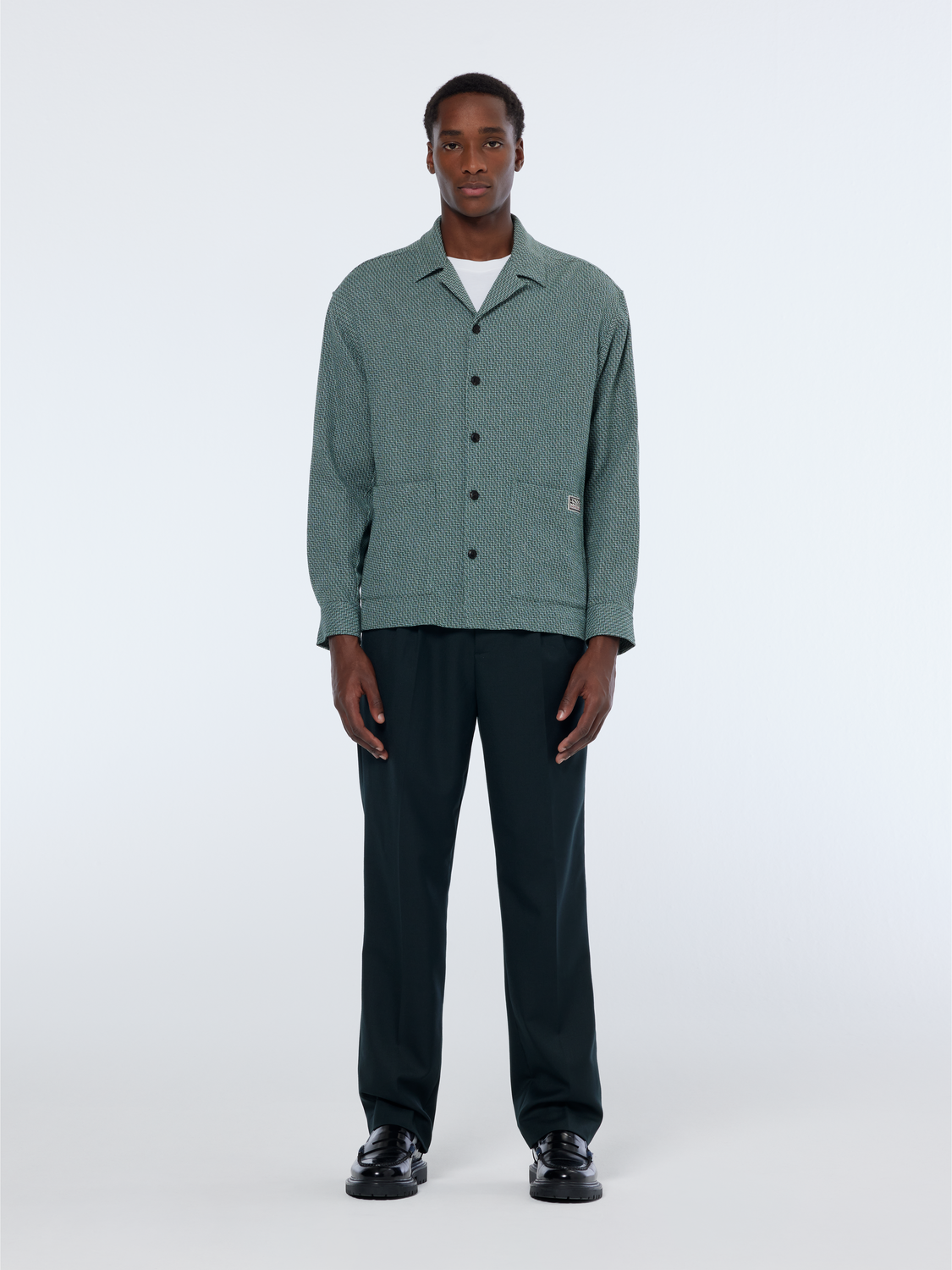 Relaxed Fit Structured Overshirt