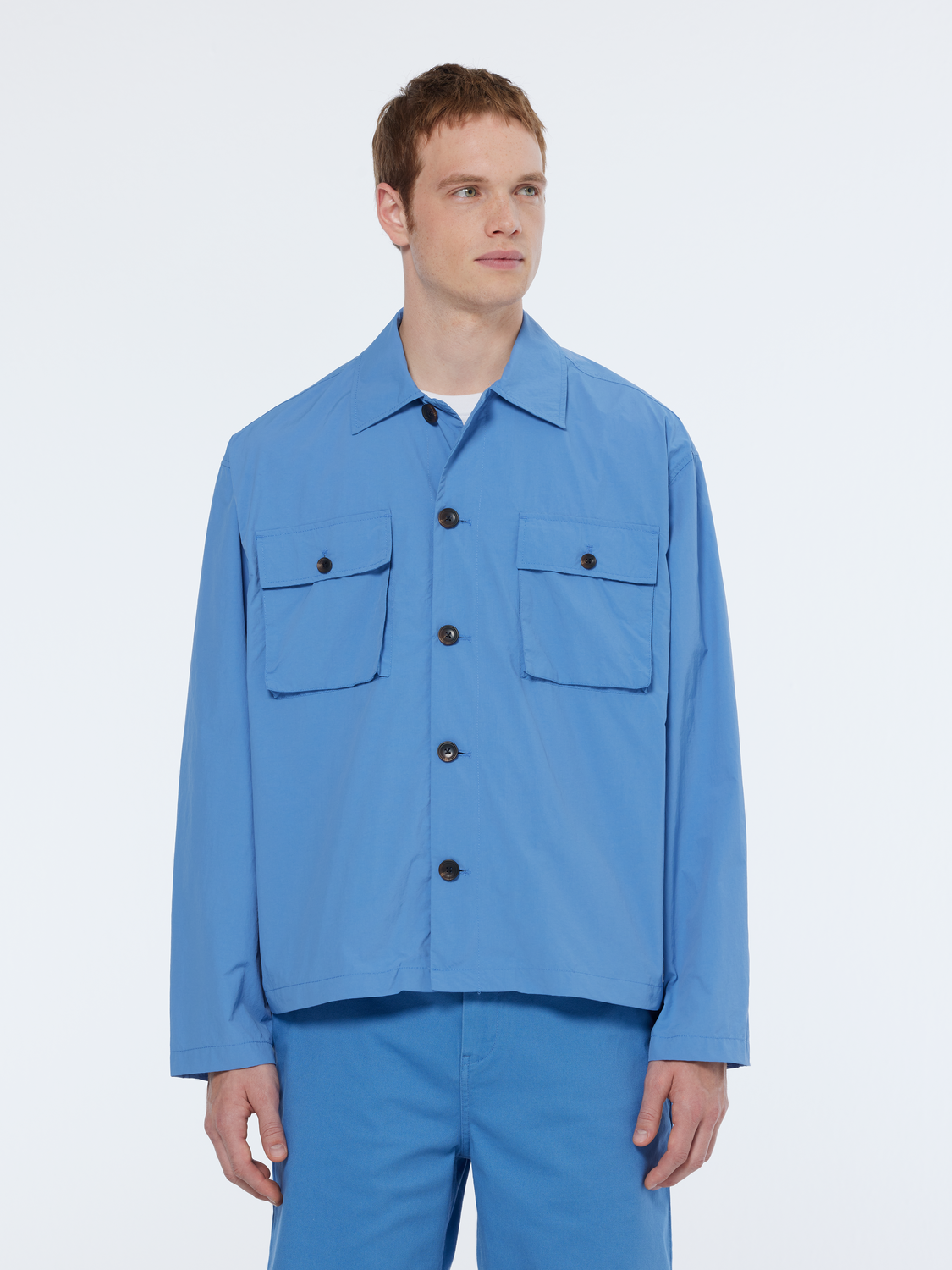 Relaxed Fit Nylon Utility Shirt