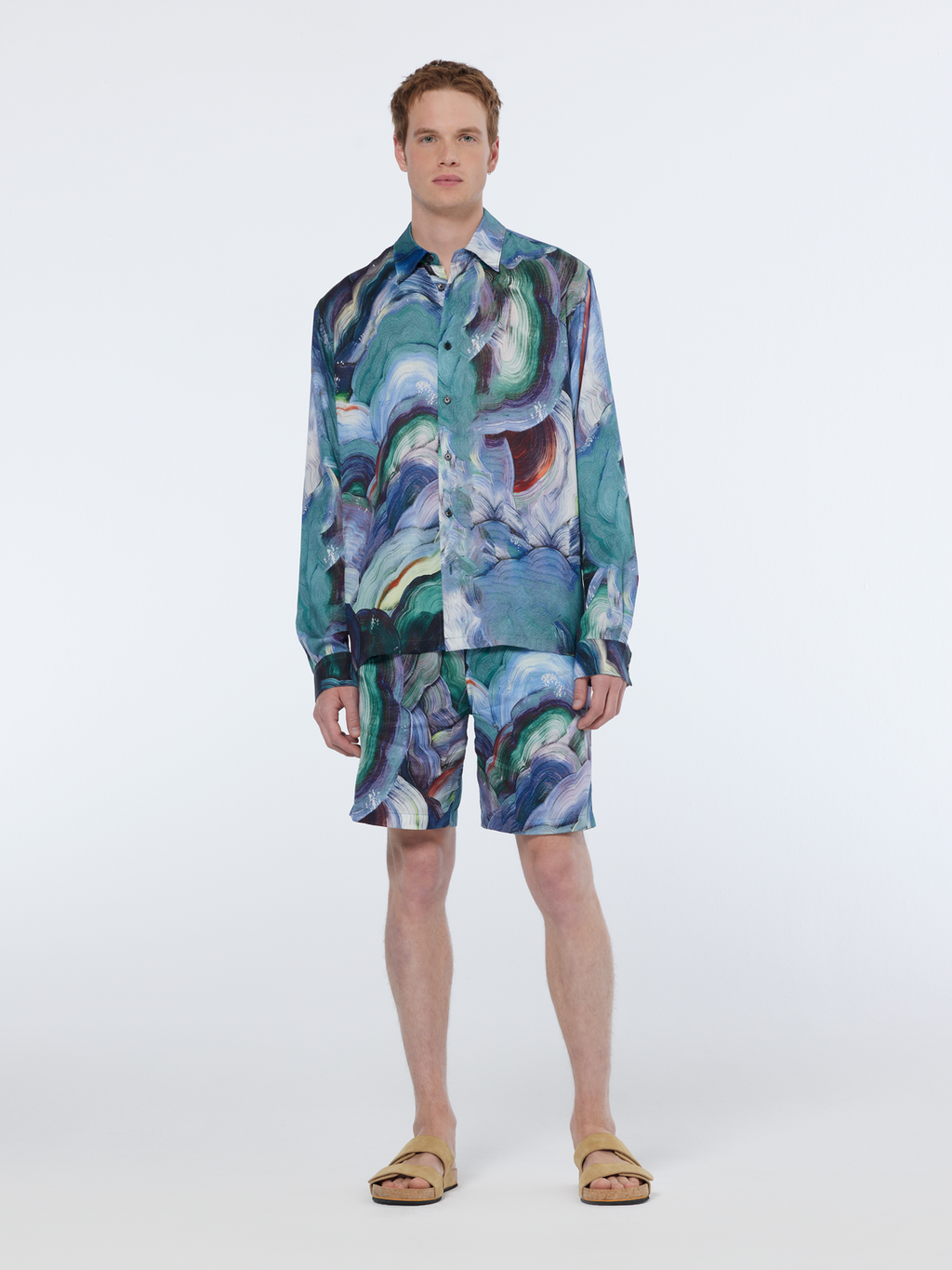 Relaxed Fit Abstract Print Shirt