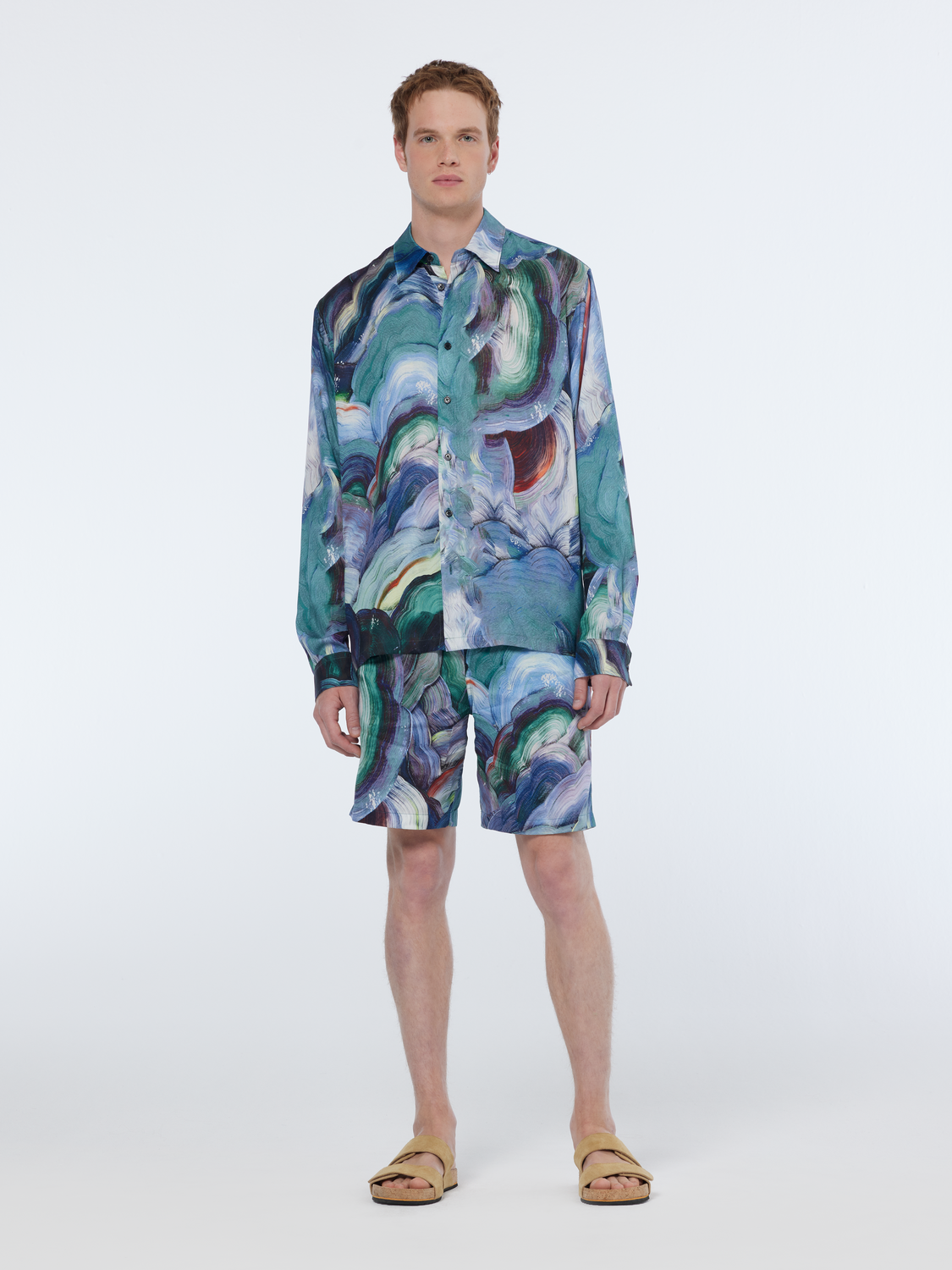 Relaxed Fit Abstract Print Shirt