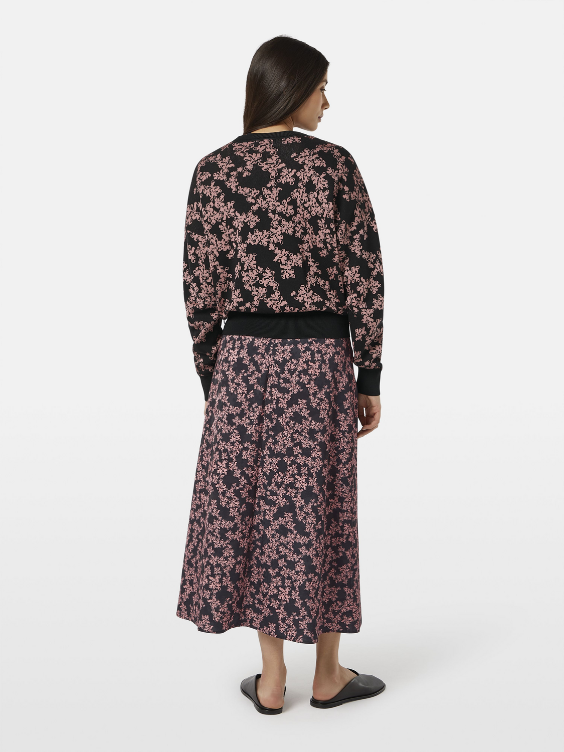 Floral Jacquard Relaxed Pullover