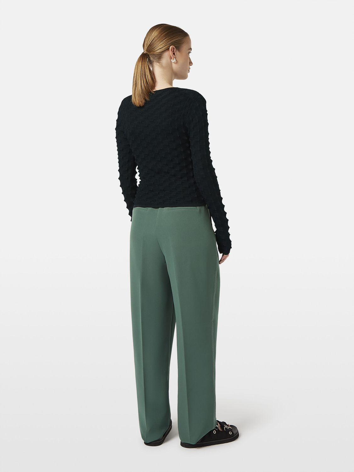 Textured Fitted Pullover