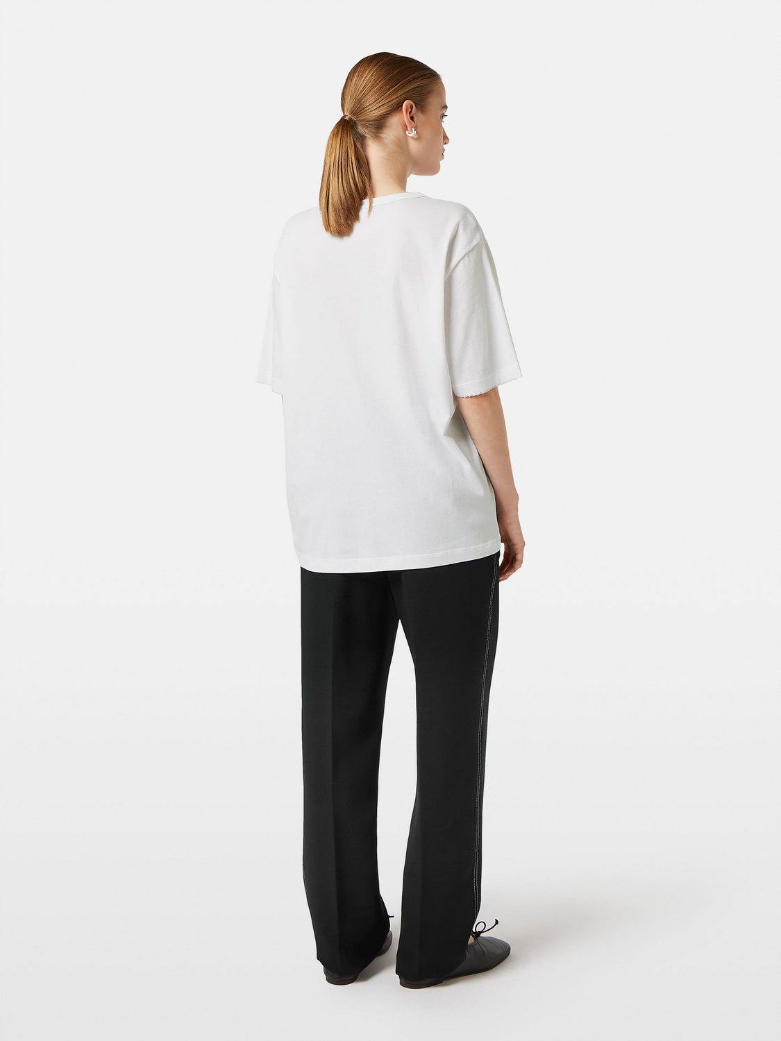 Foil Print Loose Fit T-Shirt