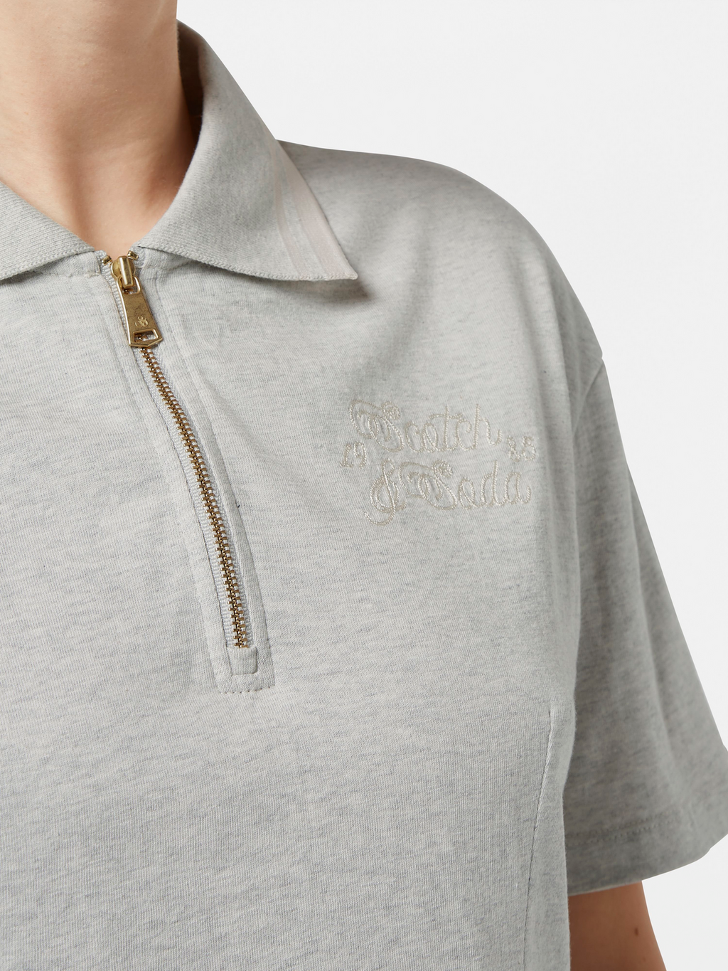 Zip Up Polo Shirt