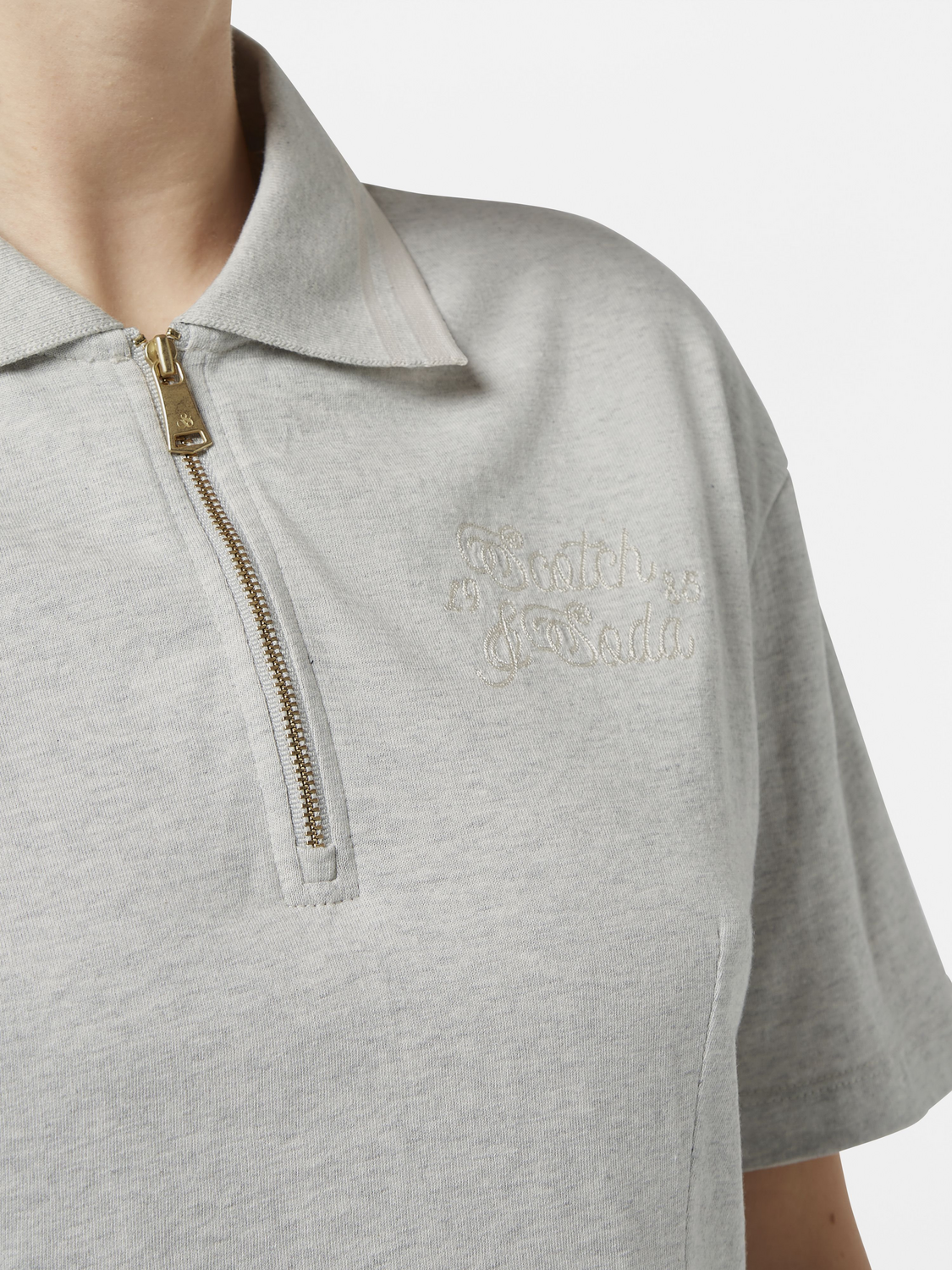Zip Up Polo Shirt