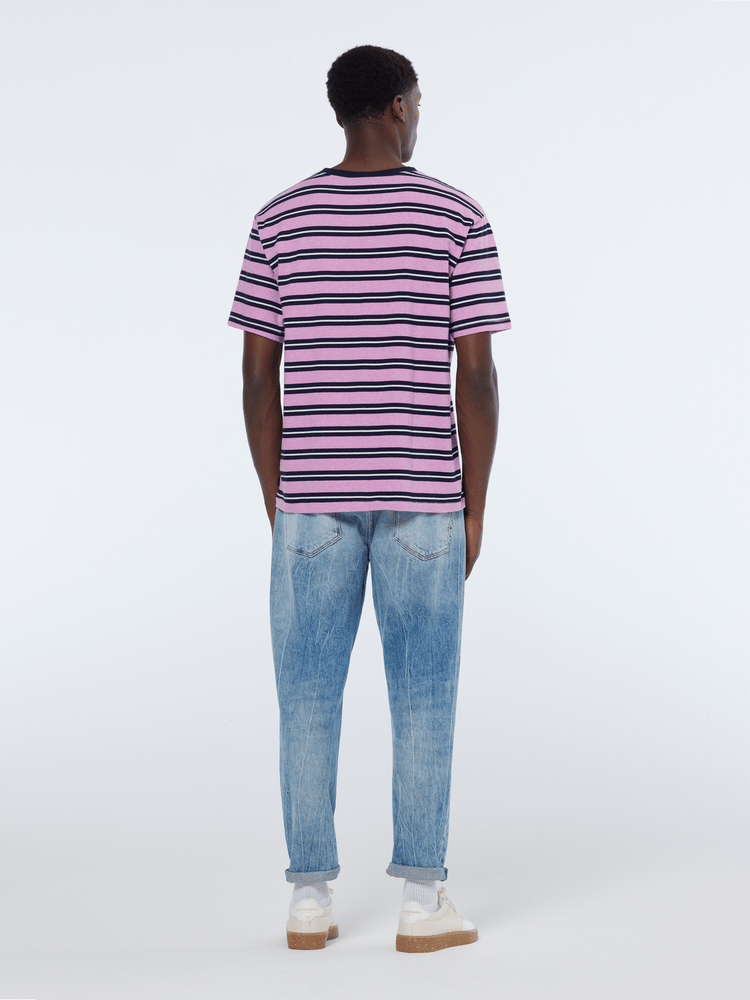 Yarn-Dyed Relaxed Fit Stripe T-Shirt