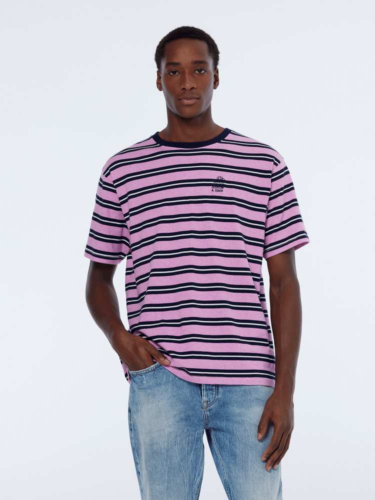 Yarn-Dyed Relaxed Fit Stripe T-Shirt