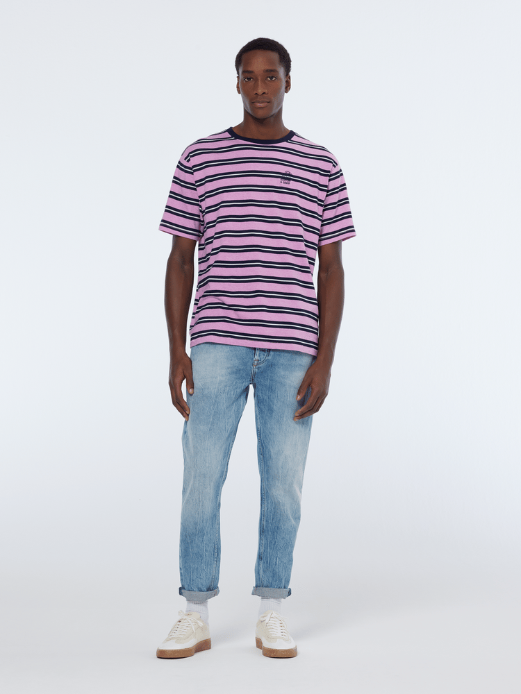 Yarn-Dyed Relaxed Fit Stripe T-Shirt