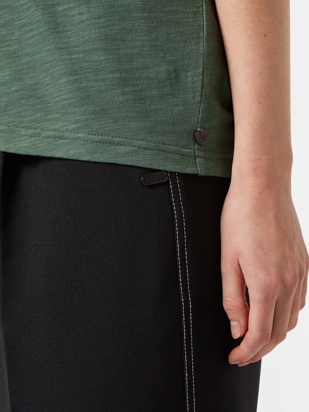 U-Neck Slub Regular Fit T-Shirt