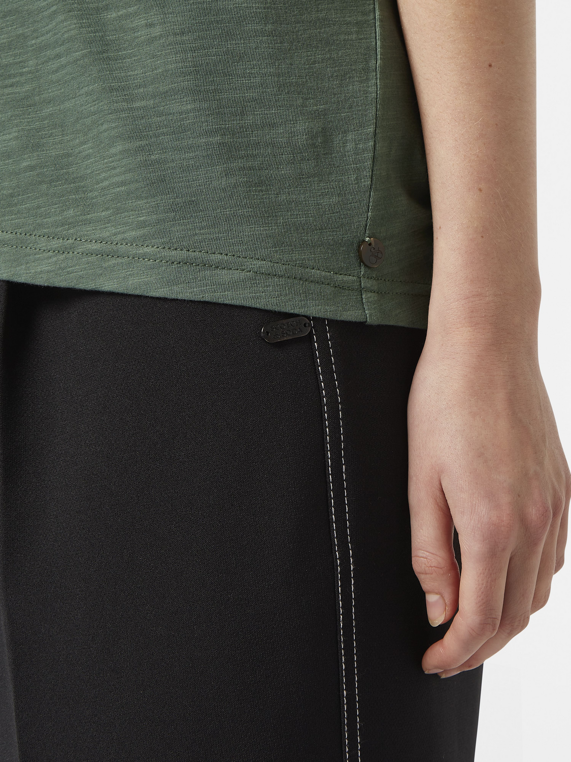 U-Neck Slub Regular Fit T-Shirt