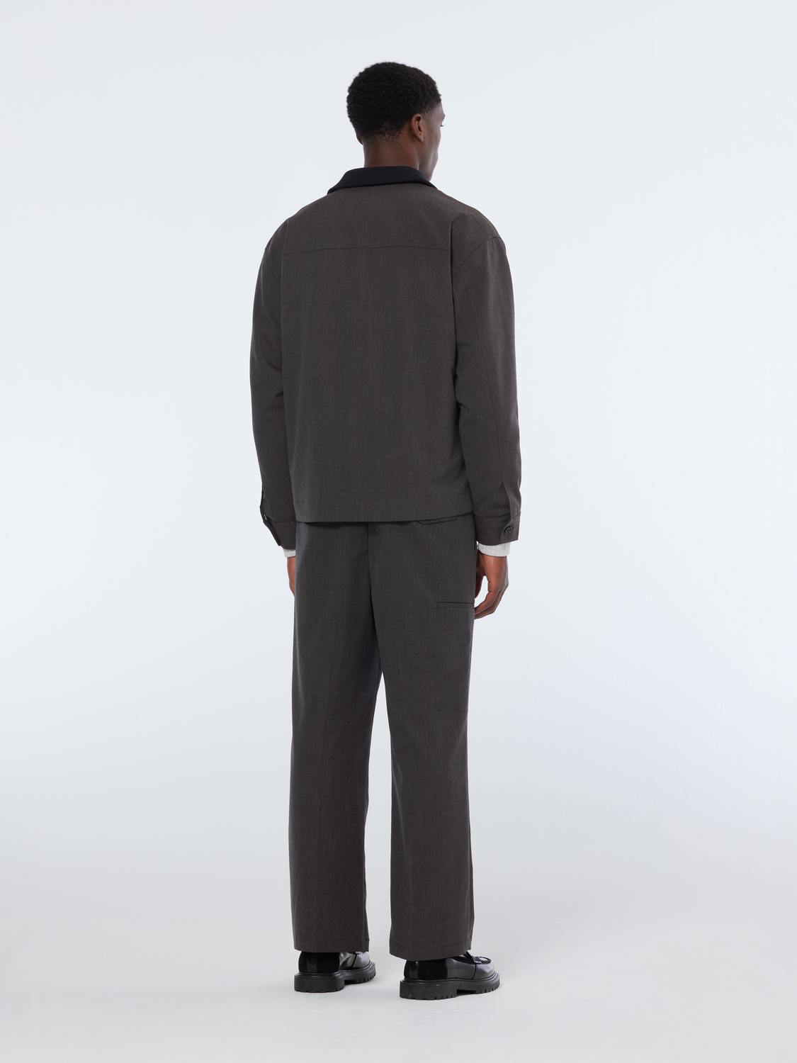 Melange Shirt Jacket