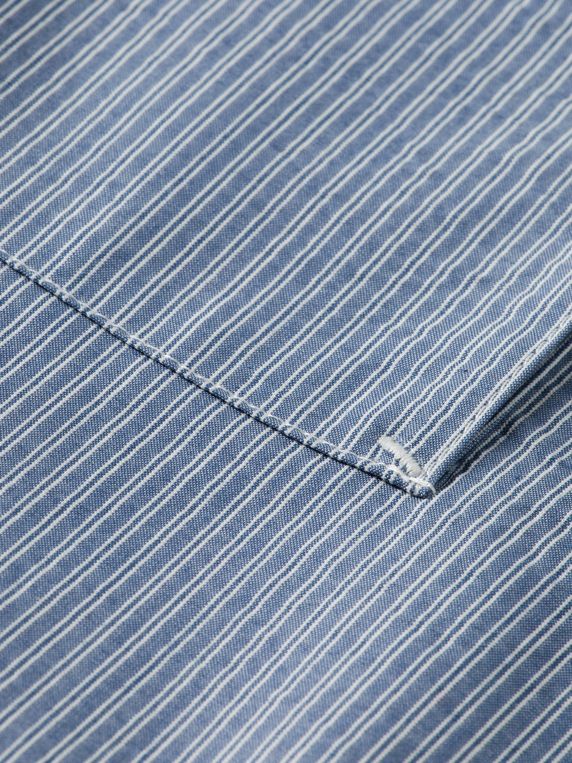 Nylon Trim Seersucker Overshirt