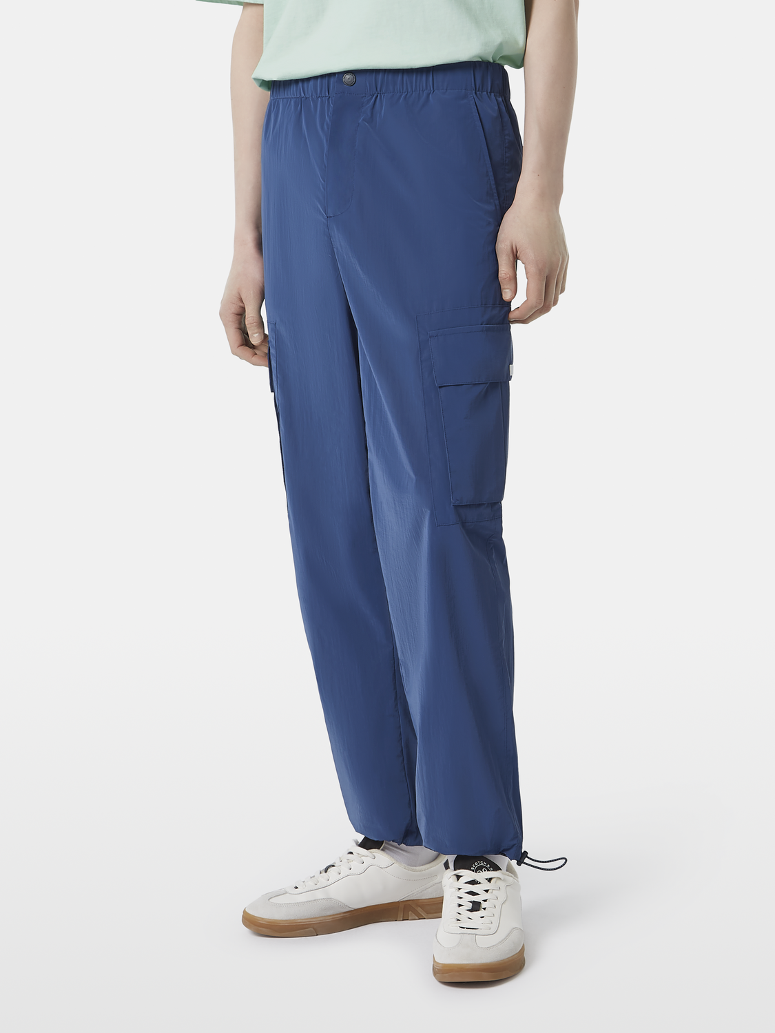 Nylon Metallic Cargo Pant