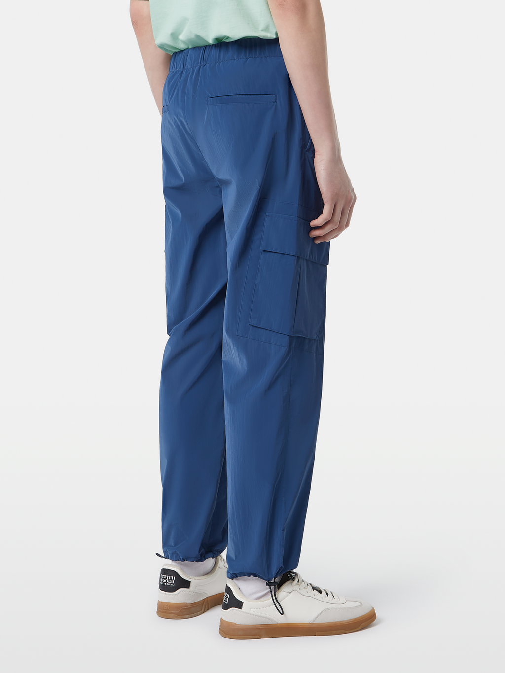 Nylon Metallic Cargo Pant