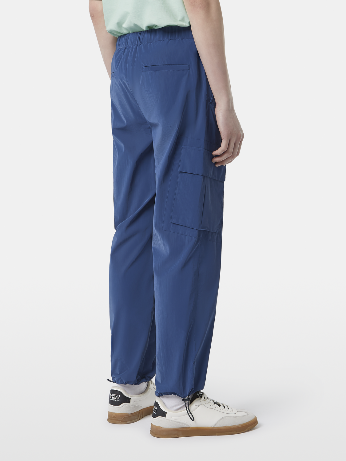 Nylon Metallic Cargo Pant