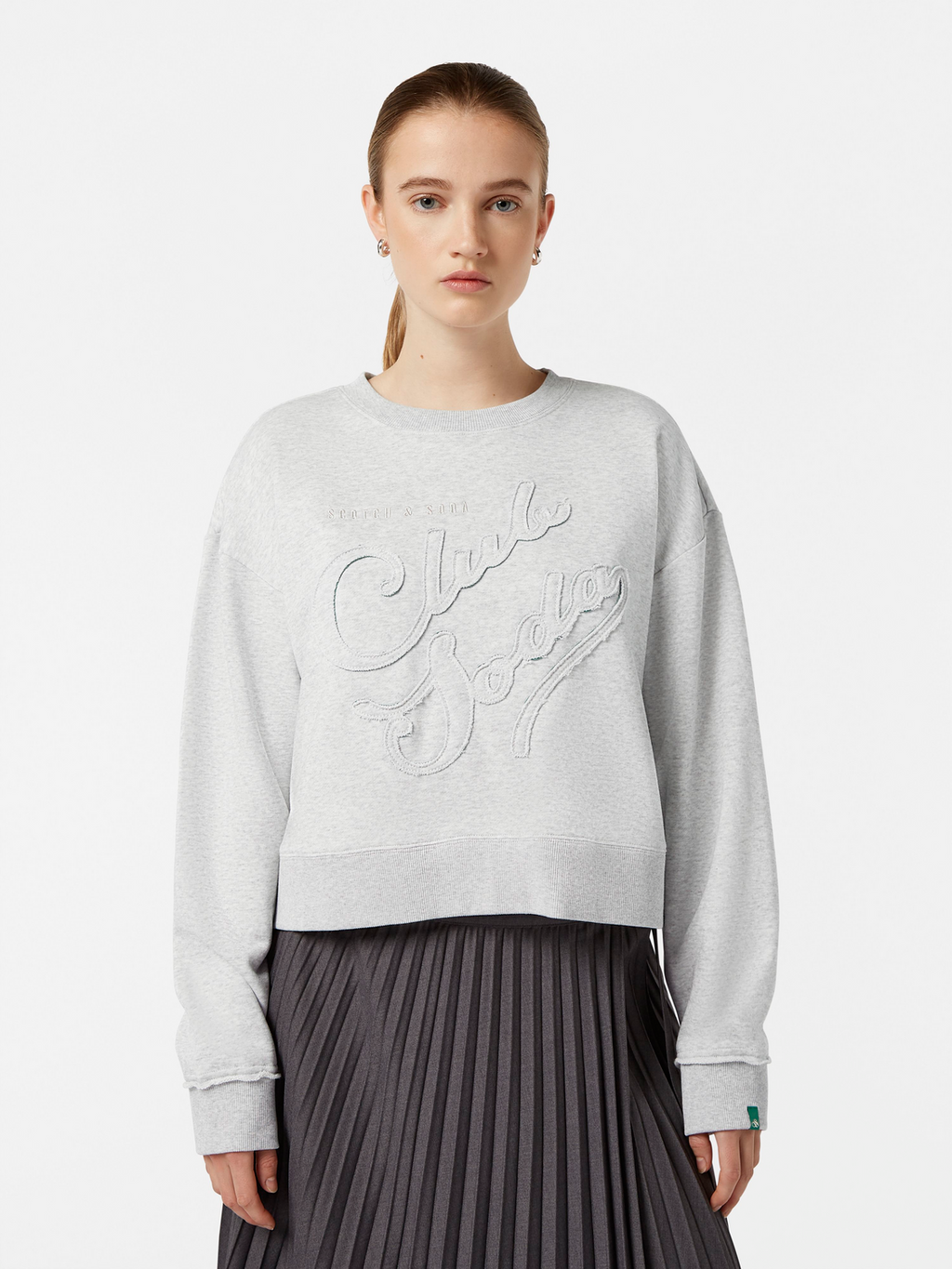 Loose Fit Applique Sweatshirt