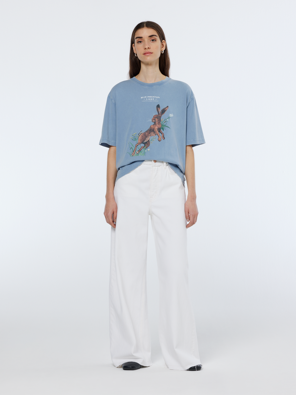 The Wave Wide Leg Jeans | Faded White