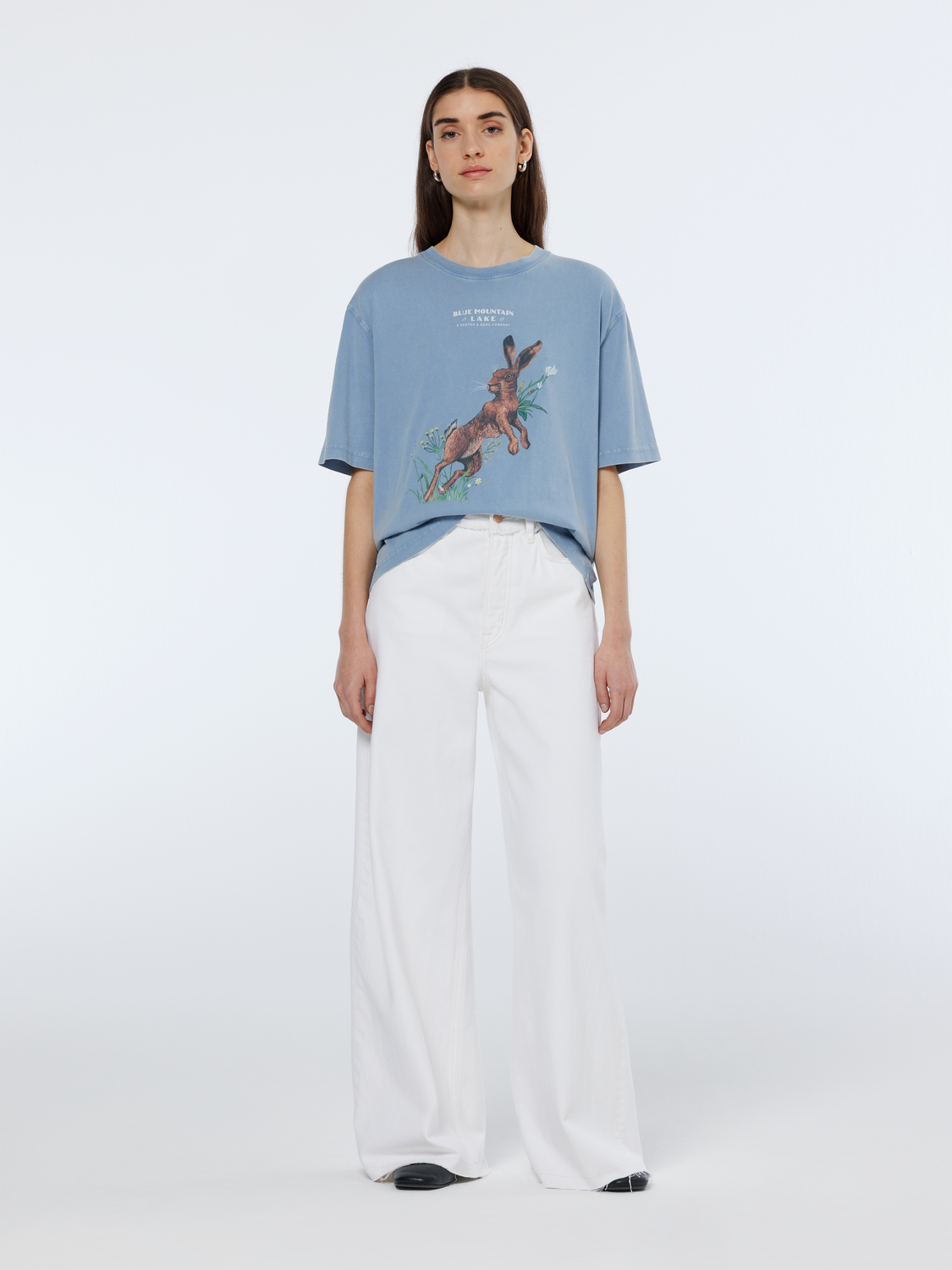 The Wave Wide Leg Jeans | Faded White