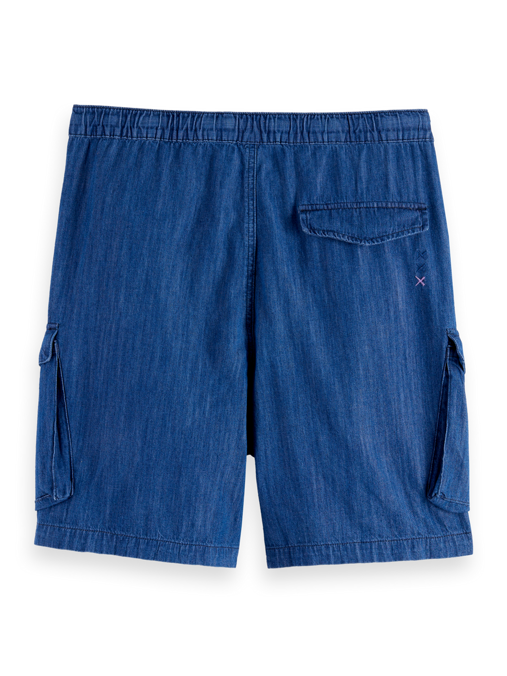 Lightweight Sporty Denim Beach Cargo Short