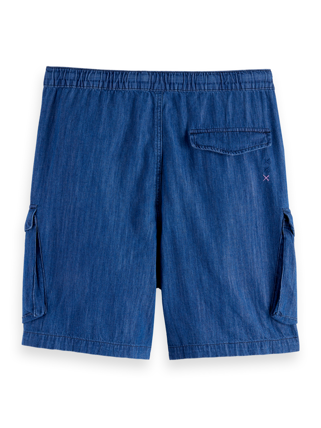 Lightweight Sporty Denim Beach Cargo Short