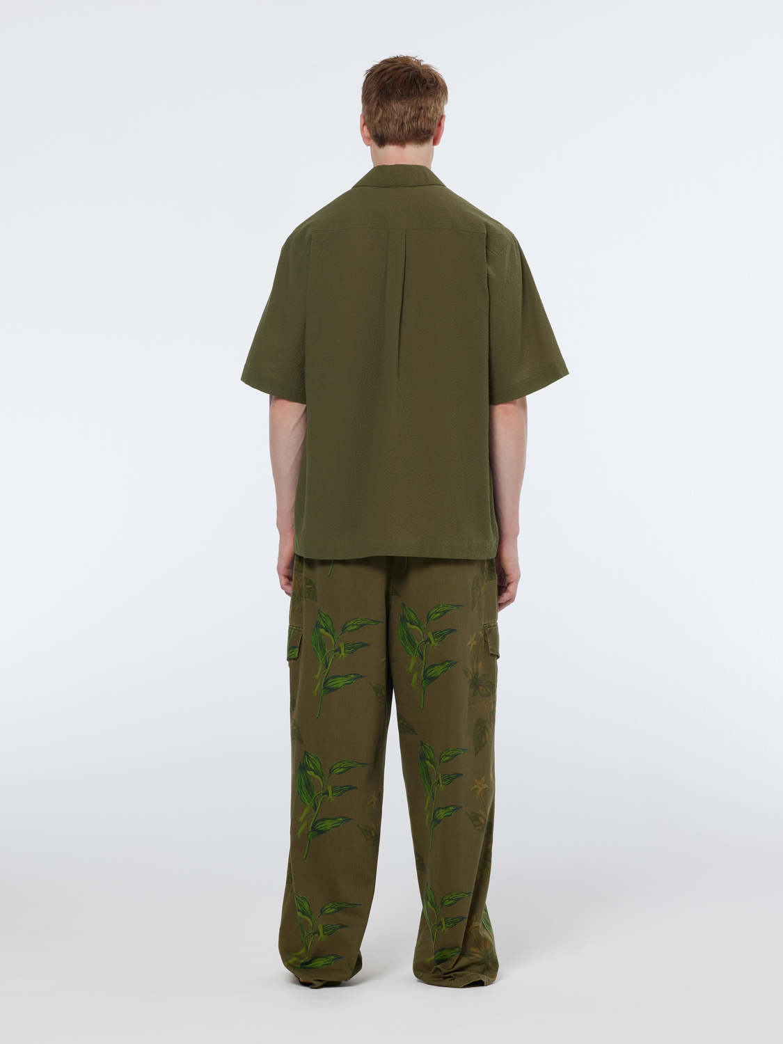 Daze Structured Printed Wide Fit Cargo Pant
