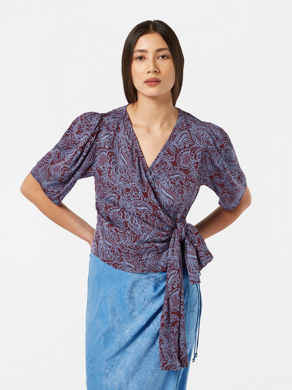 Jacquard Knotted Top