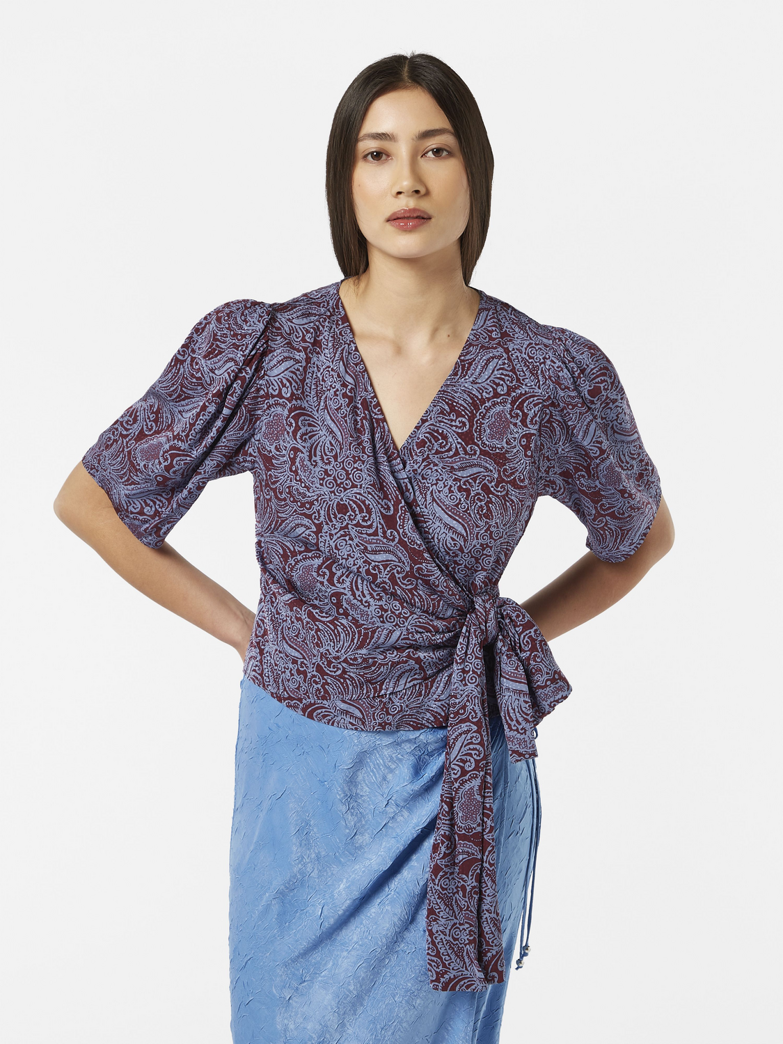 Jacquard Knotted Top