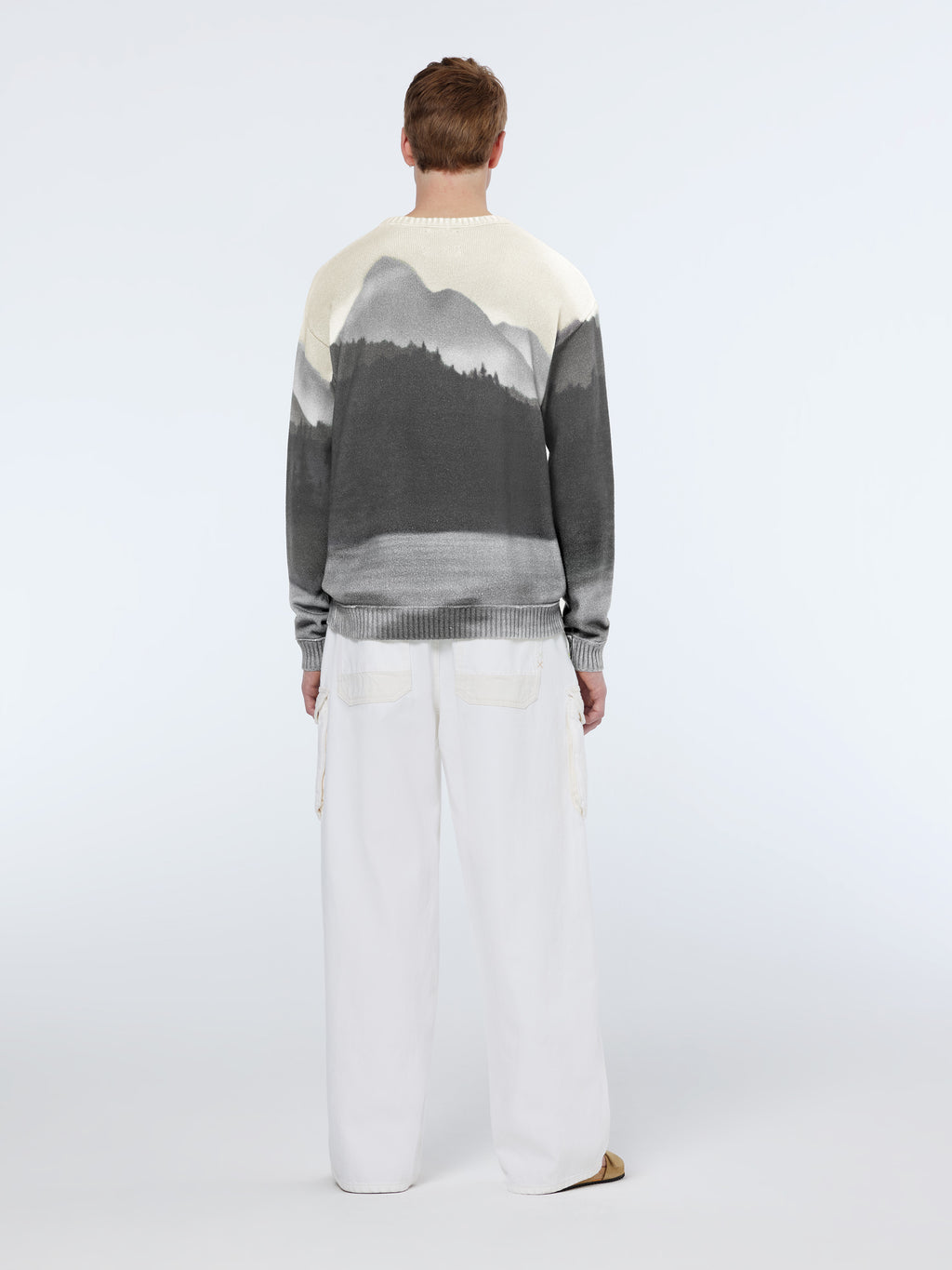 Lakehouse Printed Drop Shoulder Crewneck