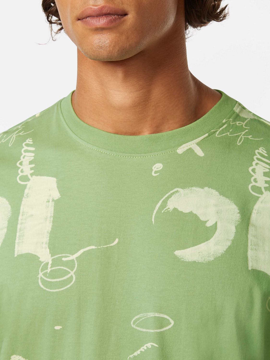 Relaxed-Fit Abstract Printed T-Shirt