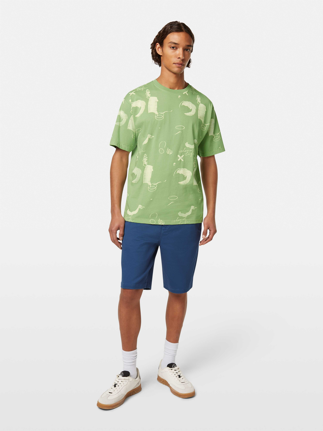 Relaxed-Fit Abstract Printed T-Shirt