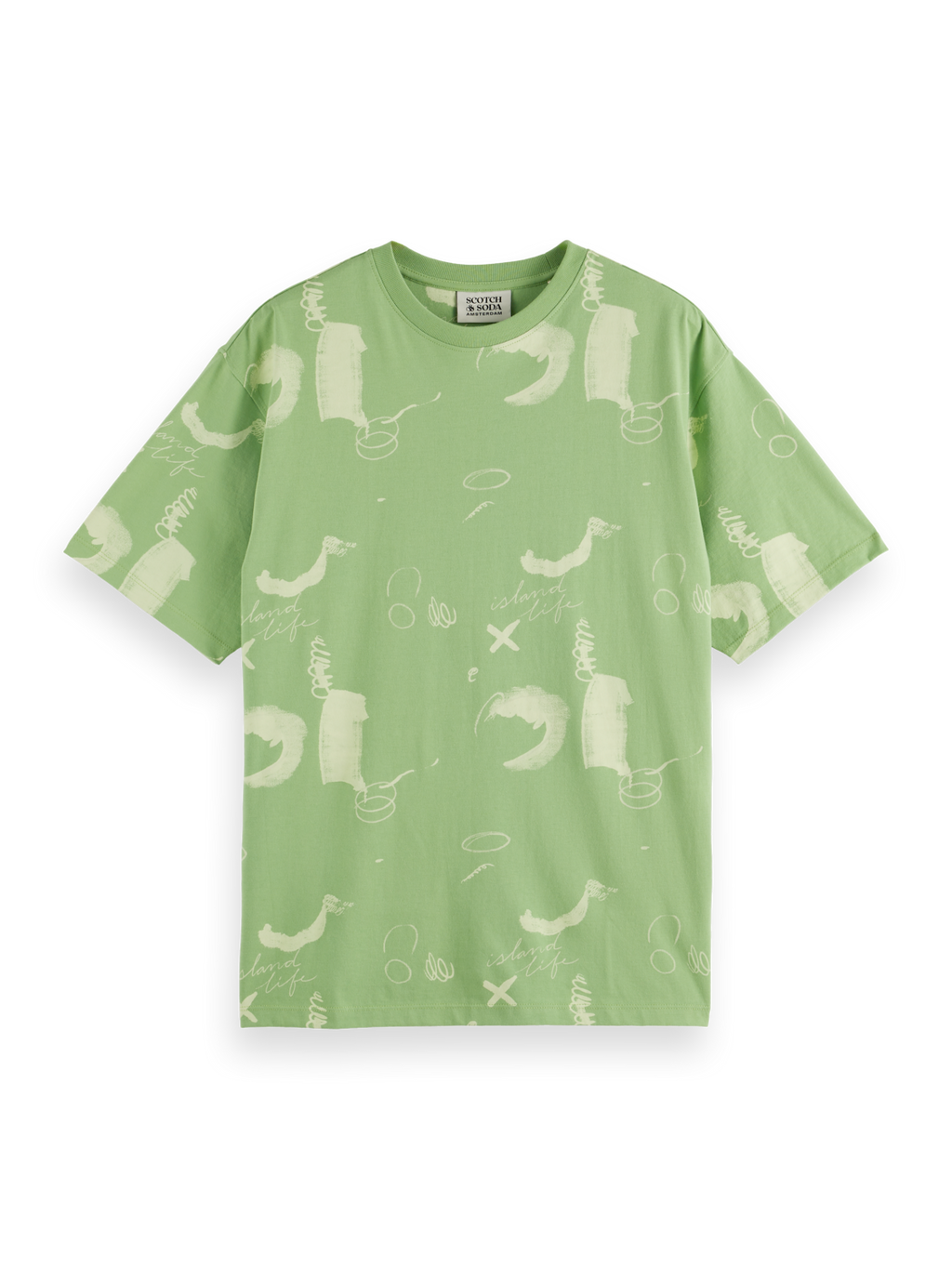 Relaxed-Fit Abstract Printed T-Shirt